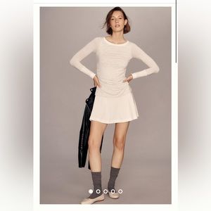 Long Sleeve Ruffle Mini Dress by Anthropologie NWT